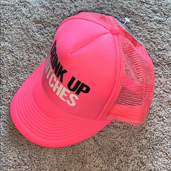 🎉 2xHP 🎉 Drink Up Bitches Hot Pink Hat - Picture 5 of 10